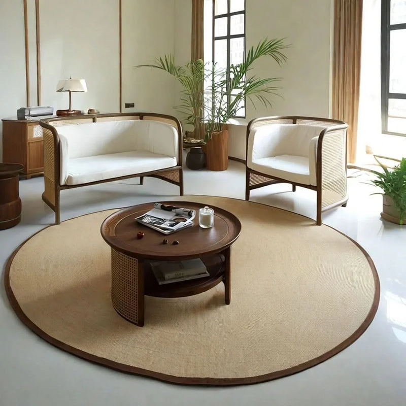 3-Piece Handwoven Rattan Sofa Set – Includes Sofa, Chair & Table