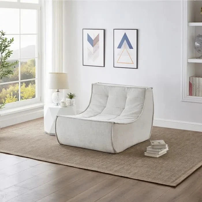 Gong Chenille Armless Bean Bag Chair & Lounger for Adult & Kids