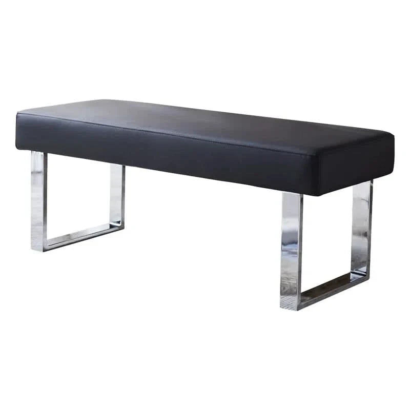 Karntu Faux Leather Upholstered Ottomans Bench Seat Stool Accent Bench for End of Bed
