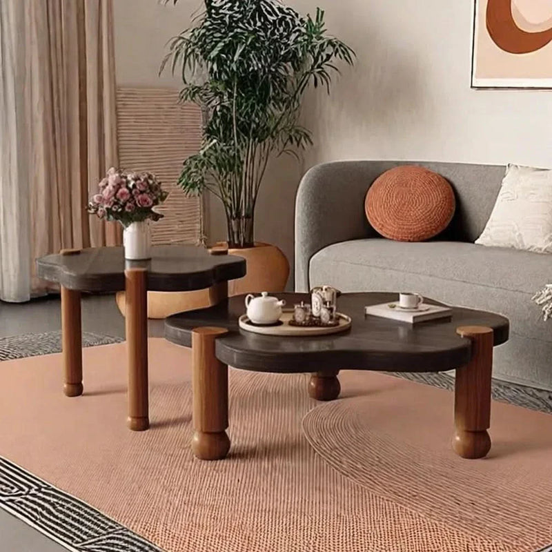 Hivin Wooden Coffee Table - Craft Decor