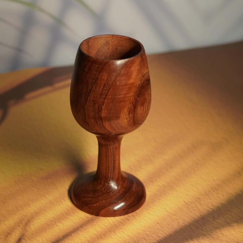 Eco-Chic Wooden Wine Glass