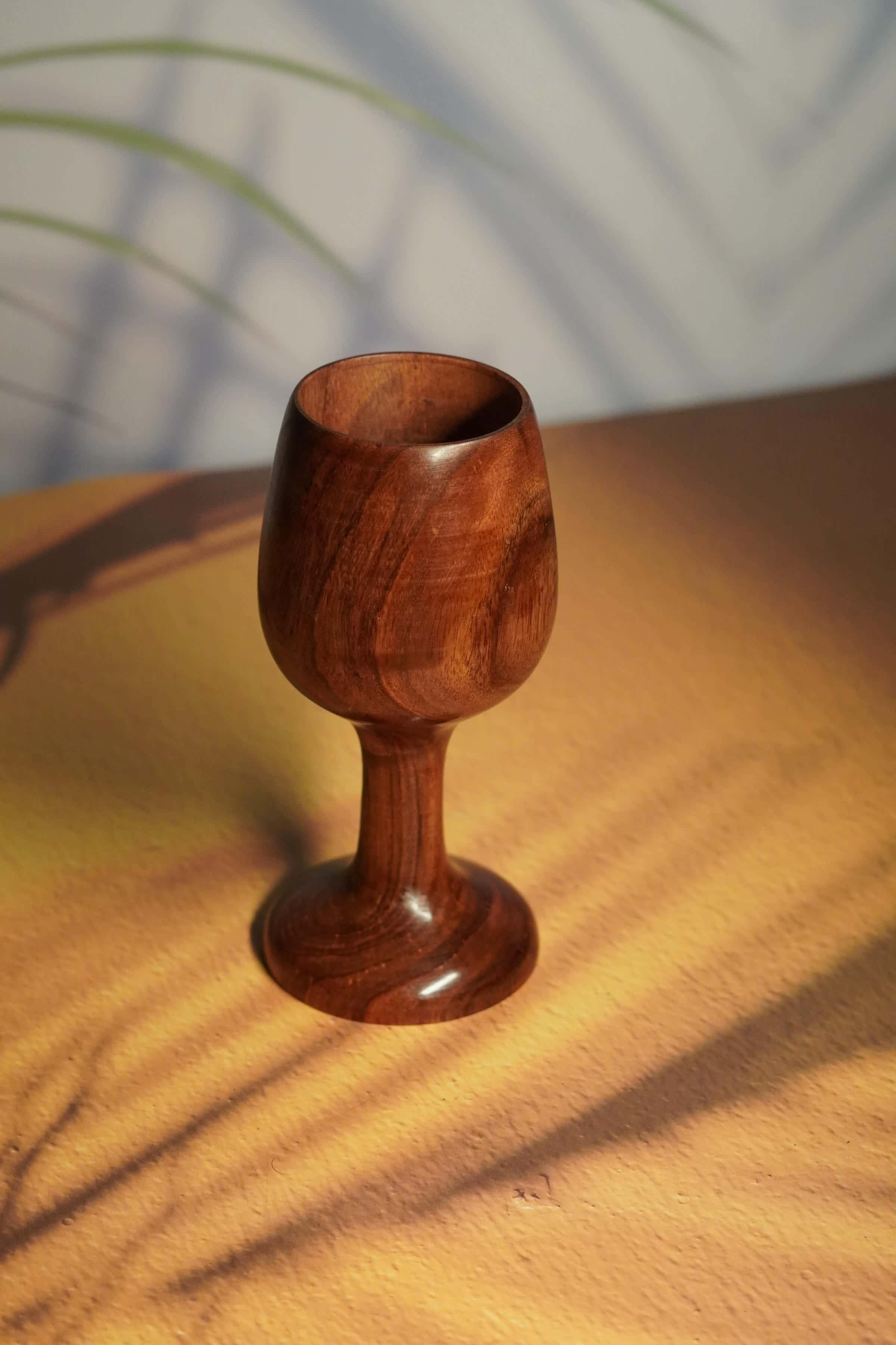 Eco-Chic Wooden Wine Glass