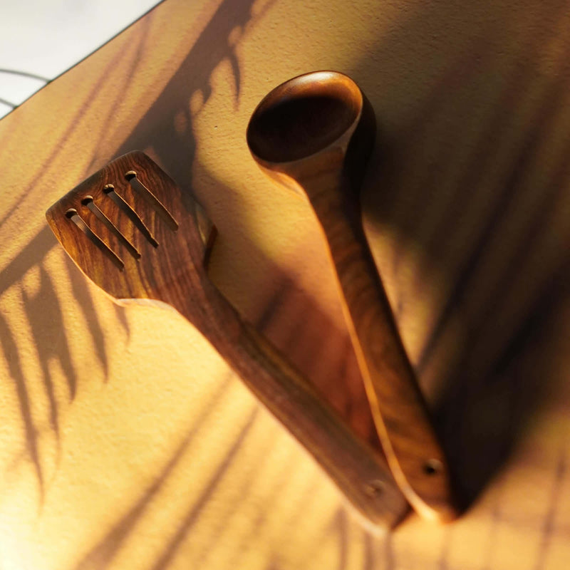 Handcrafted Wooden Spoon and Spatula (Set of 2)