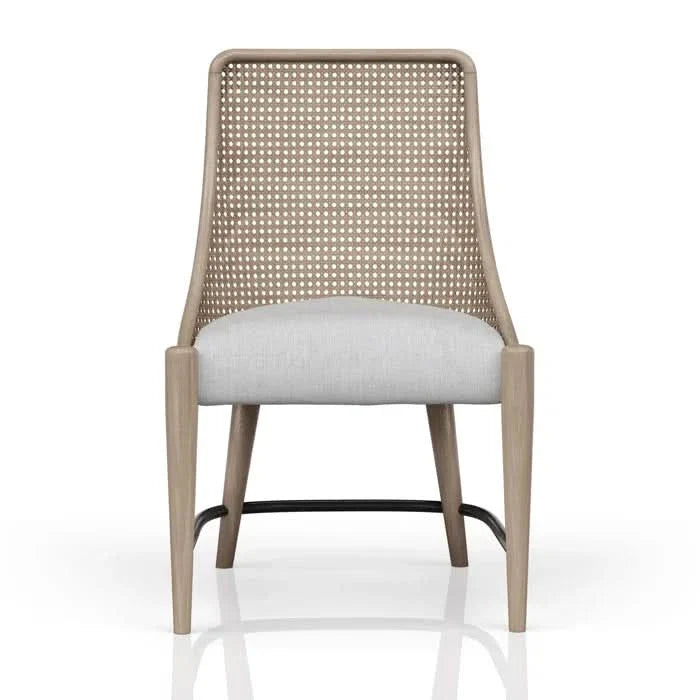 Wooden Cane Back Chairs (Set of 2) – Classic Seating with Natural Style
