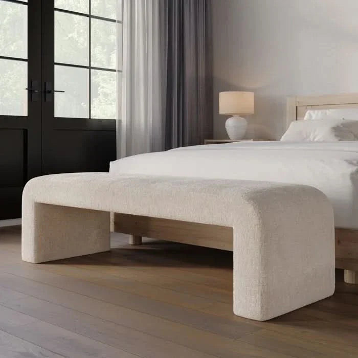 Dasloper Polyester Upholstered Bench - craft decor