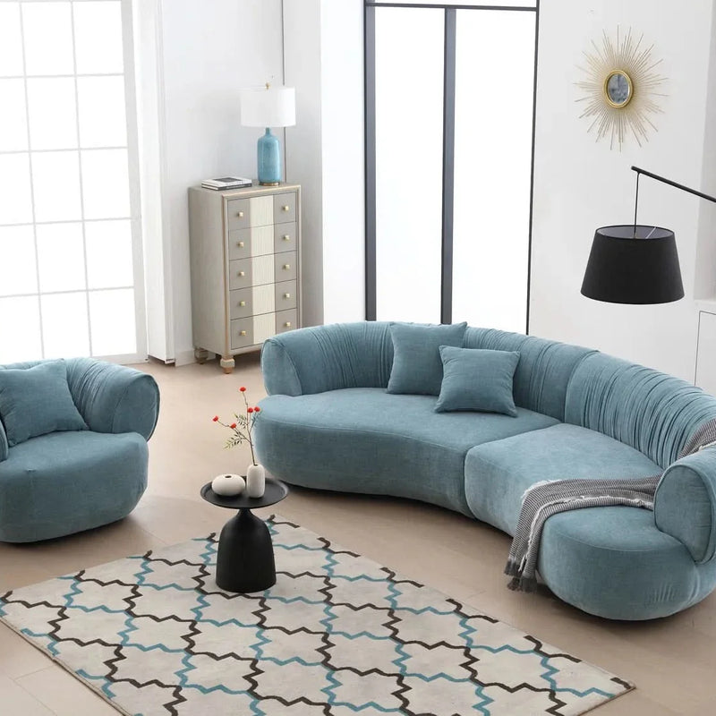 Drewryz 2 - Piece Modern Upholstered Living Room Set With Accent Pillow Luxury Sofa Set
