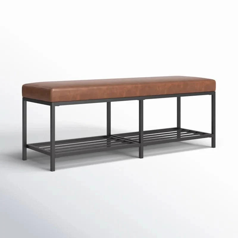 Sheroking Upholstered Storage Bench - craft decor