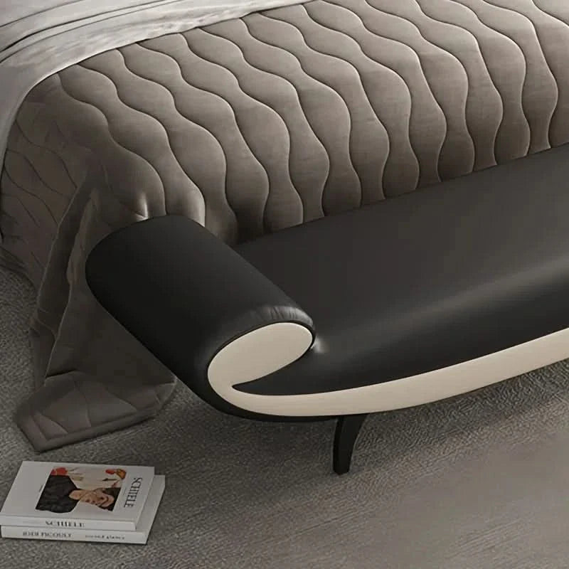 Pazzter Leather Match Upholstered Bench - craft decor
