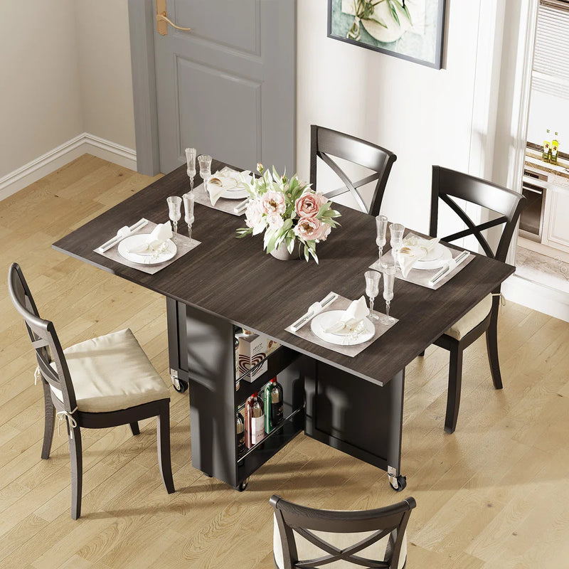 Liver Extendable Foldable Dining Table - craft decor