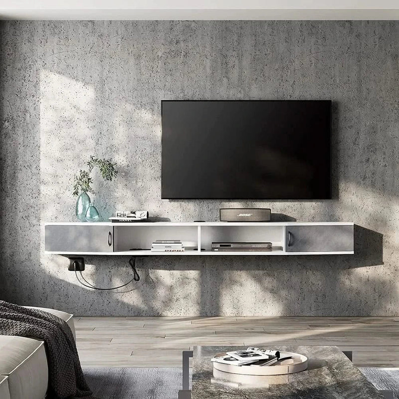 Floating TV Stand Wall Mounted TV Shelf Media Console