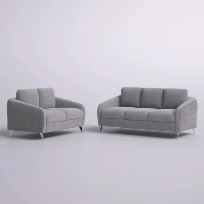 Frederickz 2 - Piece Velvet Living Room Set Luxury Sofa Set