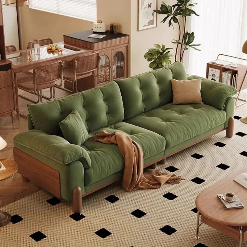 Vintage Green Sofa – Retro Charm with Modern Comfort