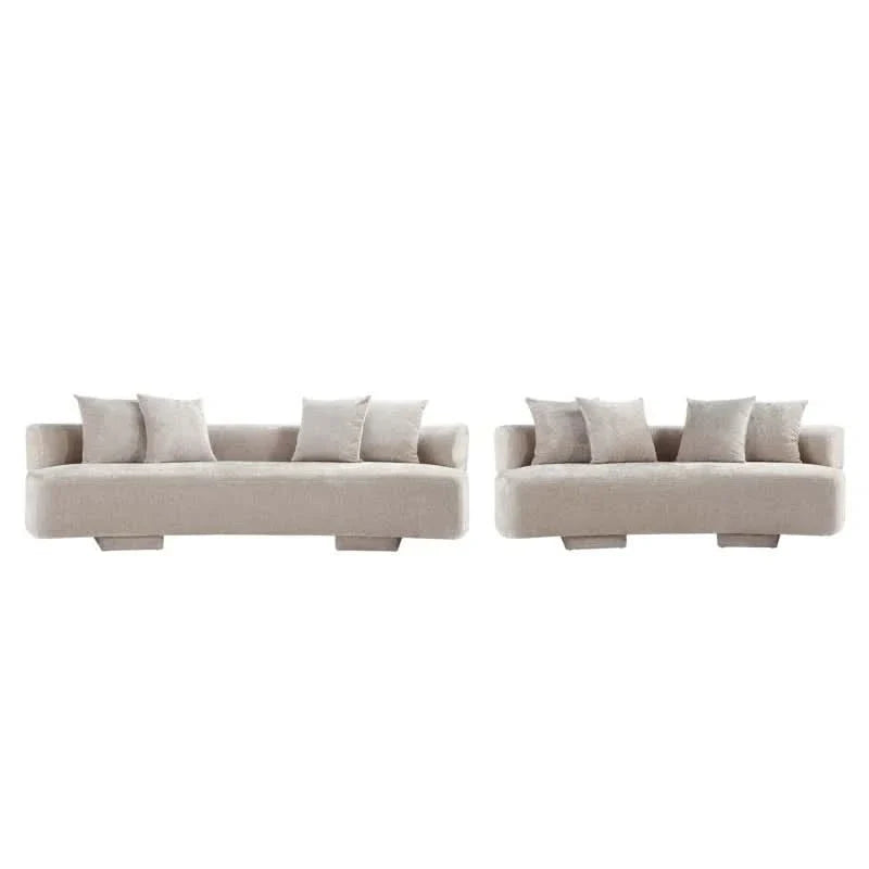Giovedic 2-Piece Modern Chenille 112" Sofa and 90.6" Luxury Sofa Set