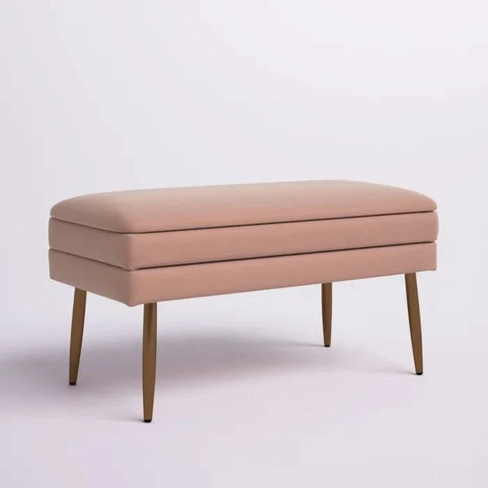 Kiuen Polyester Upholstered Storage Bench - craft decor