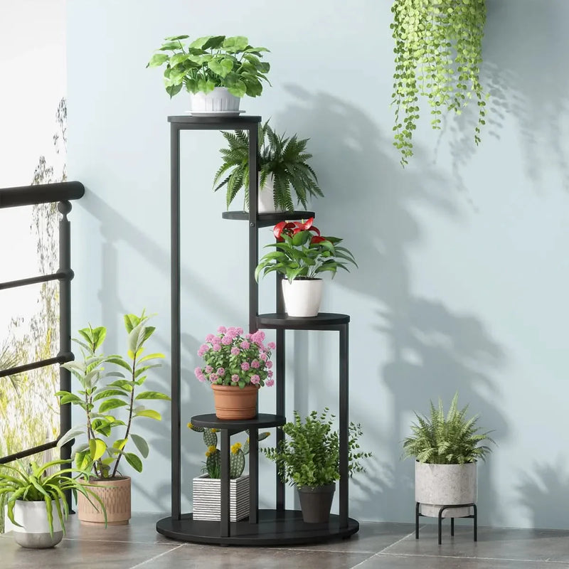 Round Multi-Tiered Plant Stand - Craft Decor