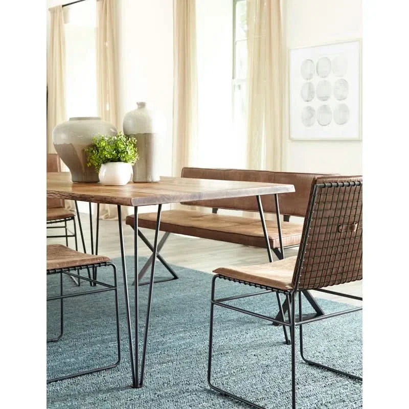 Sarster Faux Leather Upholstered Bench - craft decor