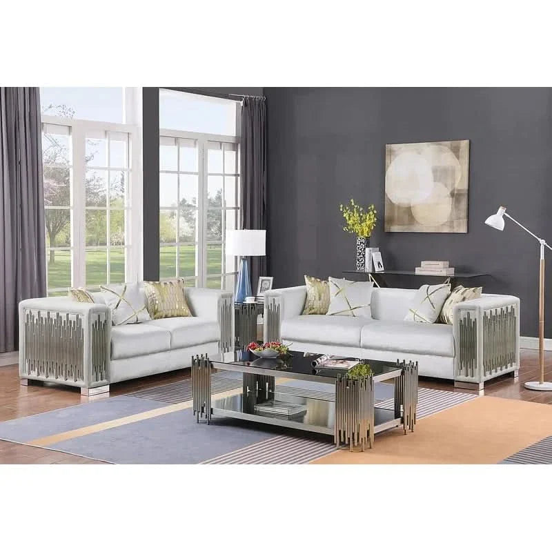 Iokasten 3 - Piece Velvet Living Room Luxury Sofa Set