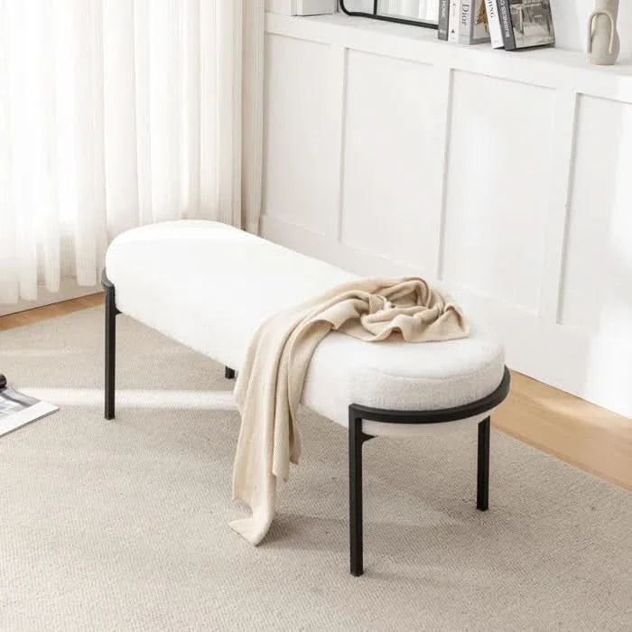Oairty Polyester Upholstered Bench - craft decor