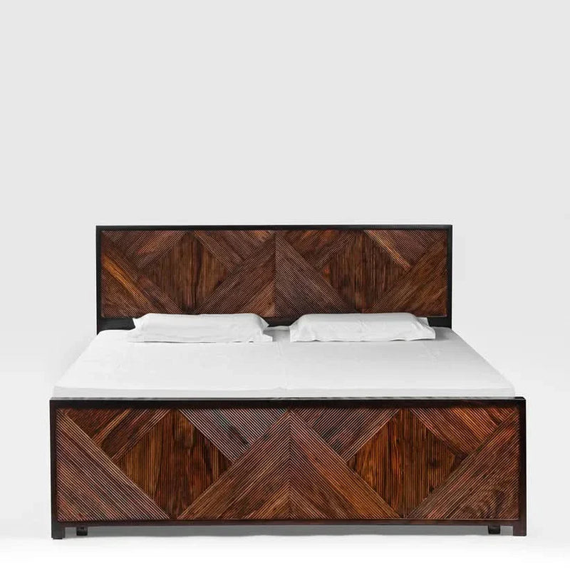 Nevvil Modern Hydraulic Bed - craft decor