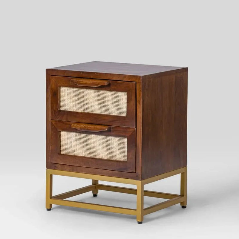 Cevior Rattan Bedside Table - Craft Decor