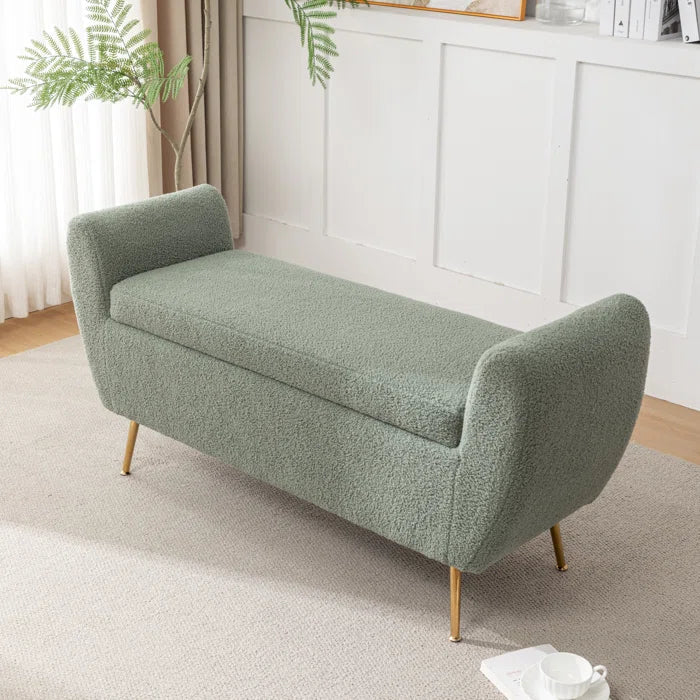 Ferry Upholstered Flip Top Storage Bench - craft decor