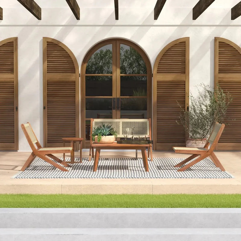 5-Piece Sofa Seating Group – Modern Outdoor or Indoor Lounge Set