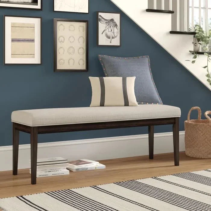 Vazleat Linen Upholstered Bench - craft decor