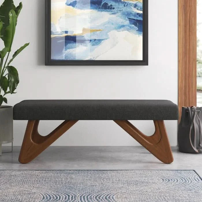 Shamleri Polyester Upholstered Bench - craft decor