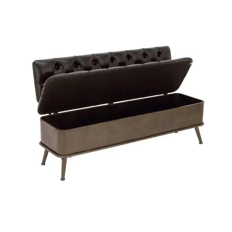 Alinota Boucle Fabric Upholstered Bench