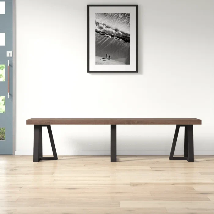 Kimzon Modern Industrial Entryway Bench