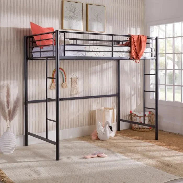 Kebik Metal Platform Loft Bed - Craft Decor