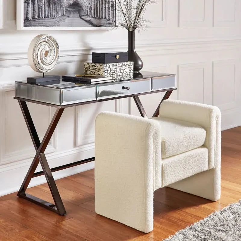 Jaxly Boucle Upholstered Bench - craft decor