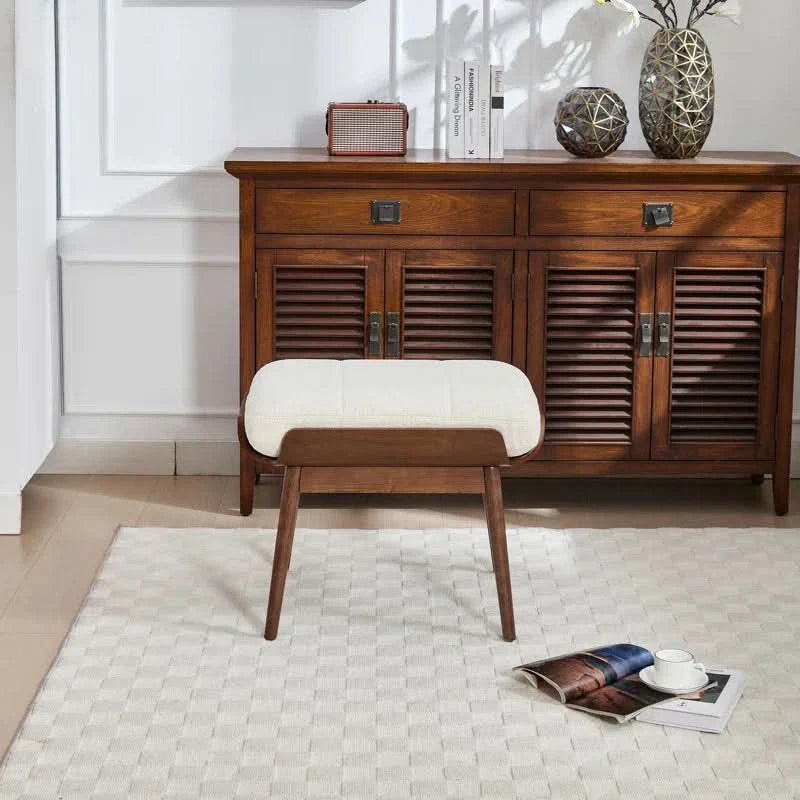 Saliper Upholstered Long Bench - craft decor