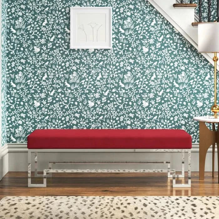Dennyser Velvet Upholstered Bench - craft decor