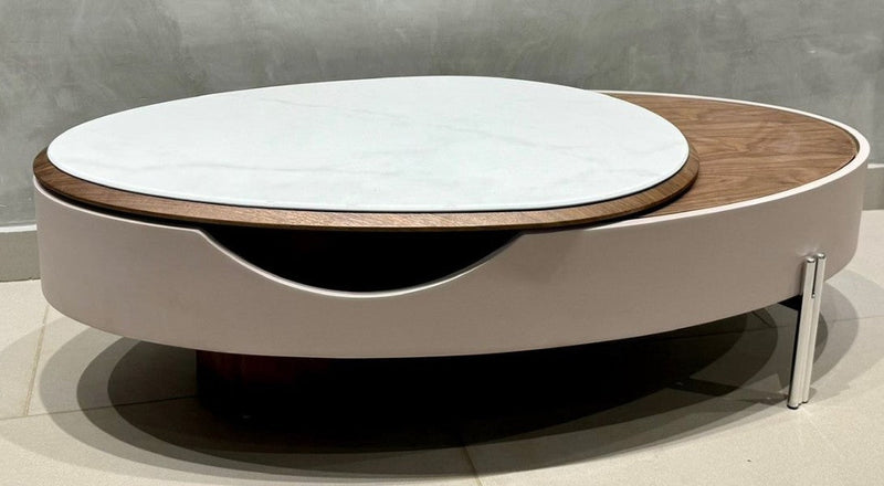 Modern Lift-Top Coffee Table with Hidden Storage & Convertible Wooden Top