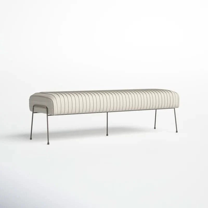 Akil Velvet Upholstered Bench - craft decor