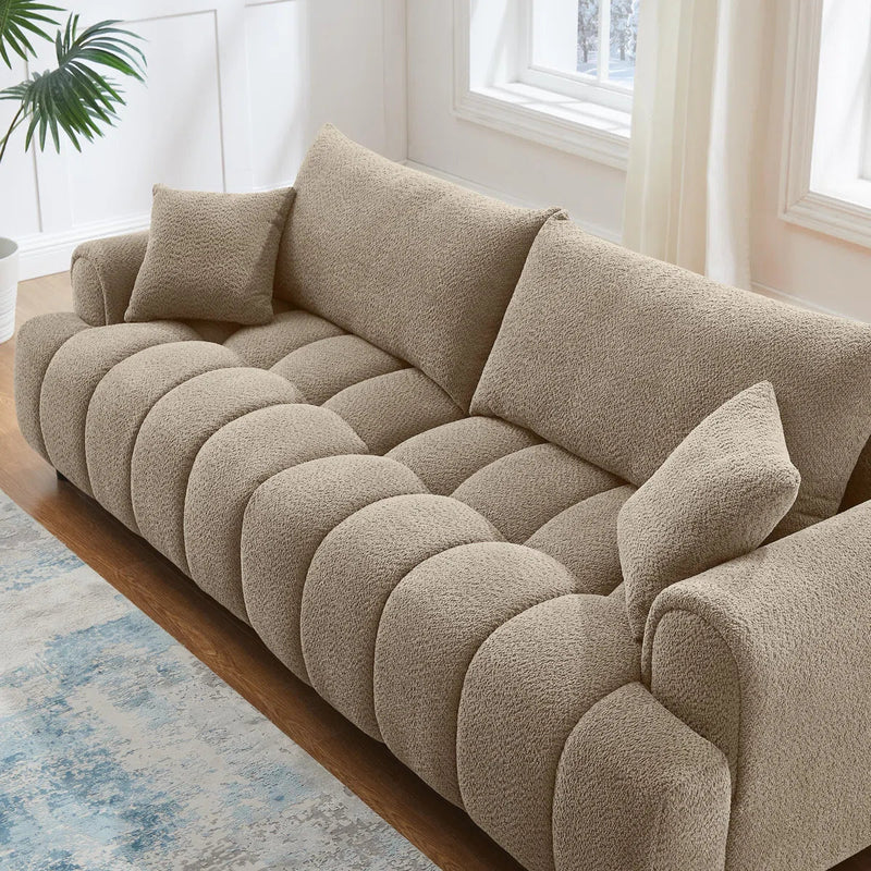 Faxon Luxury Modern Tufted Boucle Sofa - Craft Decor