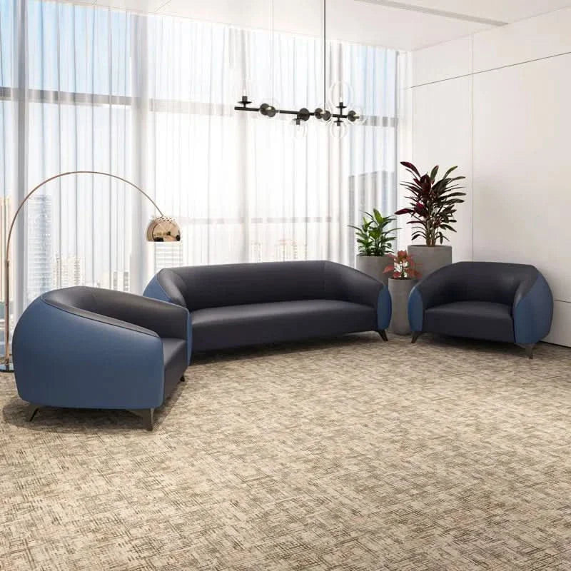 Pilonz 3 - Piece Faux Leather Living Room Set (Set of 3) Luxury Sofa Set