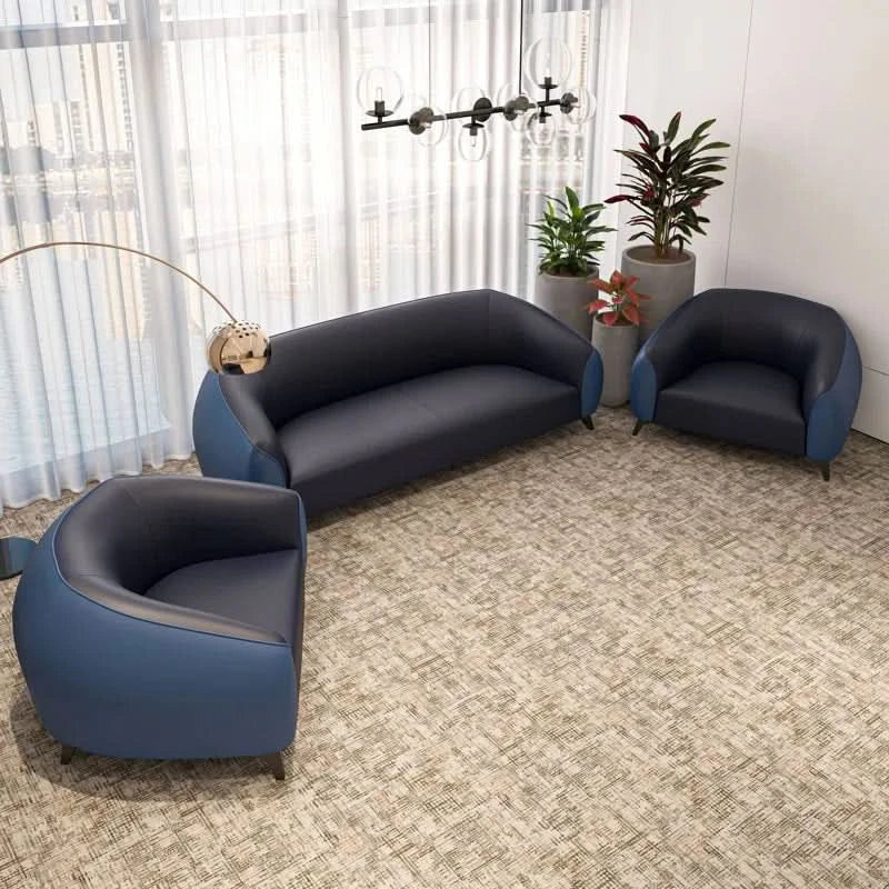 Pilonz 3 - Piece Faux Leather Living Room Set (Set of 3) Luxury Sofa Set