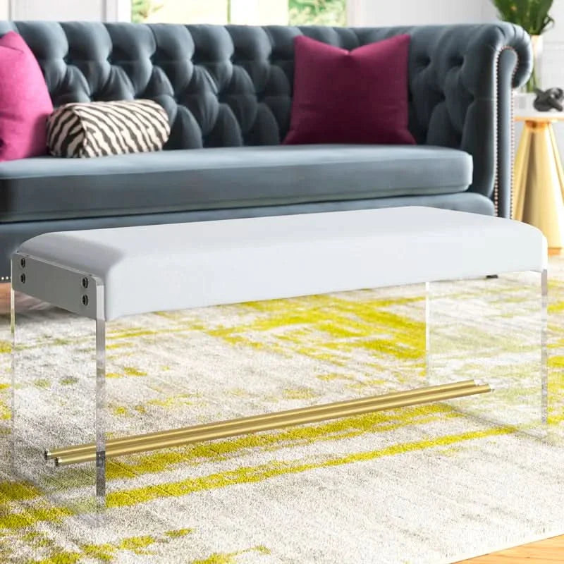 Lorsenter Polyester Blend Upholstered Bench - craft decor