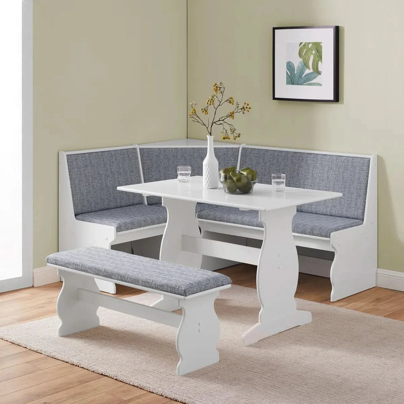 Cozy 5-Person Corner Banquette Set