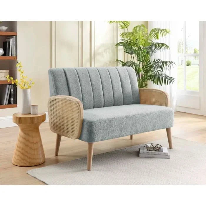Modern Upholstered Loveseat Sofa for Living Room