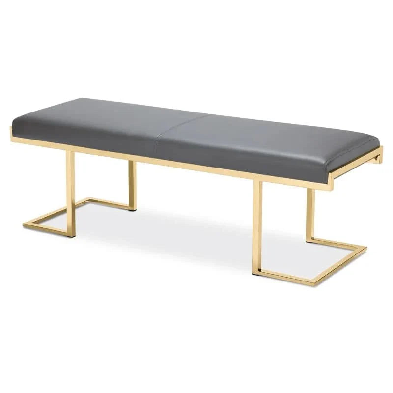 Chilex Faux Leather Upholstered Bench - craft decor