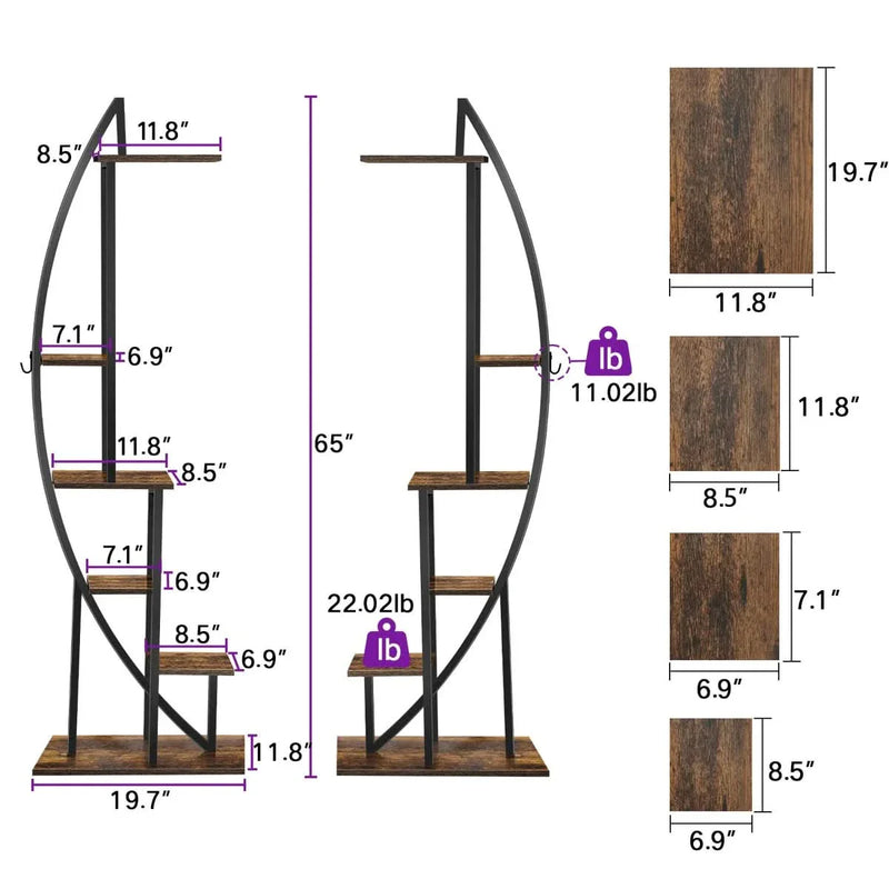 Plant Stand with Grow Lights and Remote Control (Set of 2)