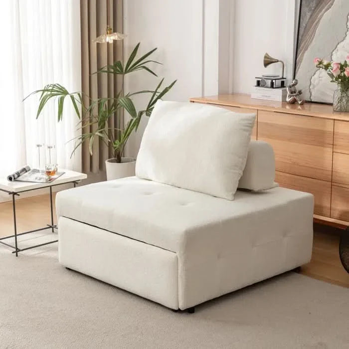 Xerty Upholstered Convertible Accent Chair - Craft Decor