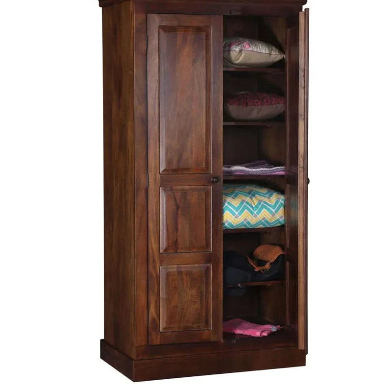 Nemi Solid Wood Wardrobe - Craft Decor