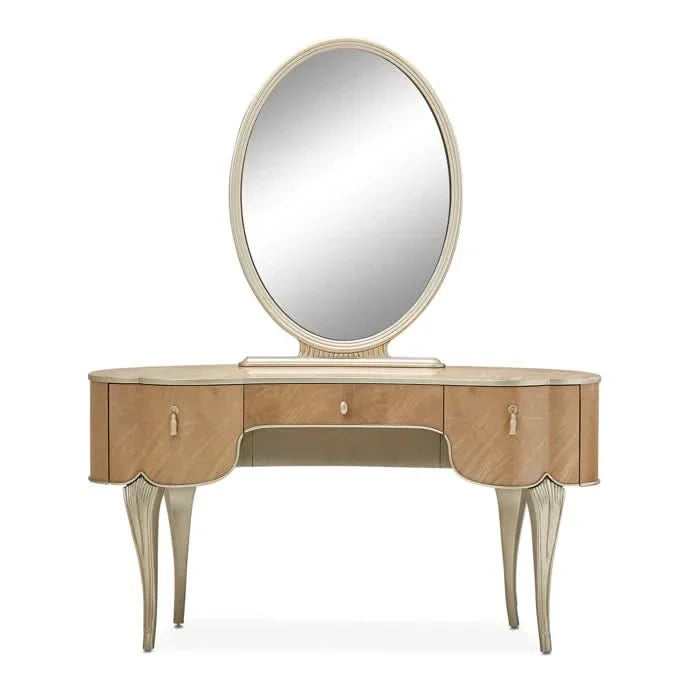 Kanuty Vanity with Mirror - Caramel - Craft Decor