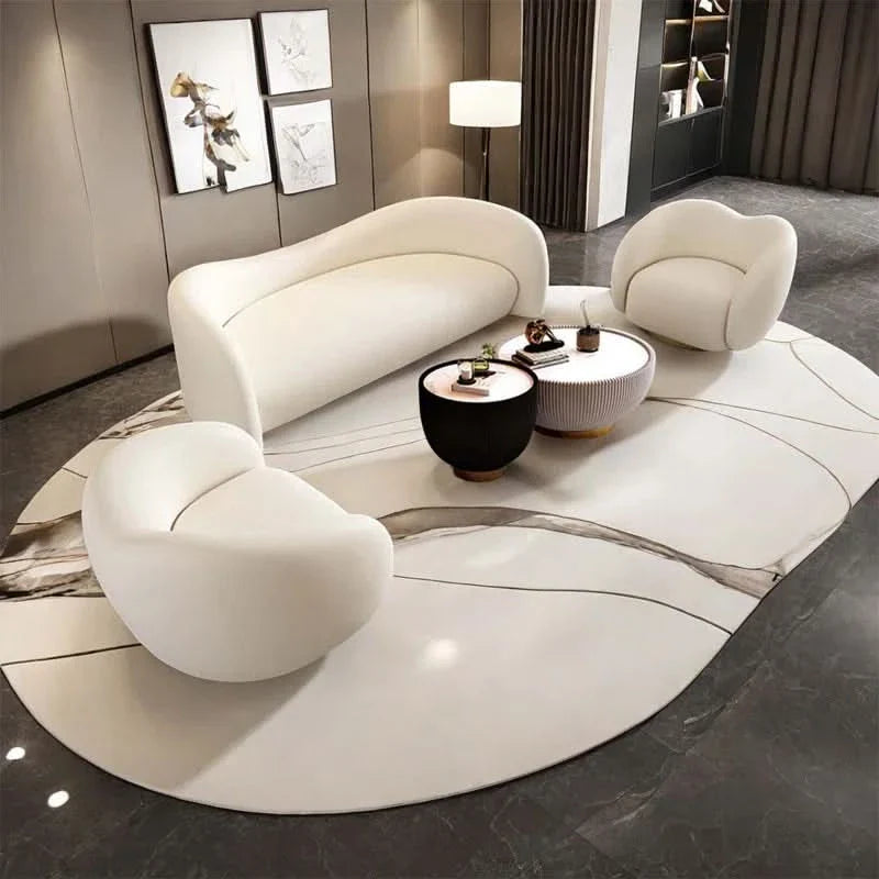 Oreen White Leisure Sofa Combo Luxury Sofa Set