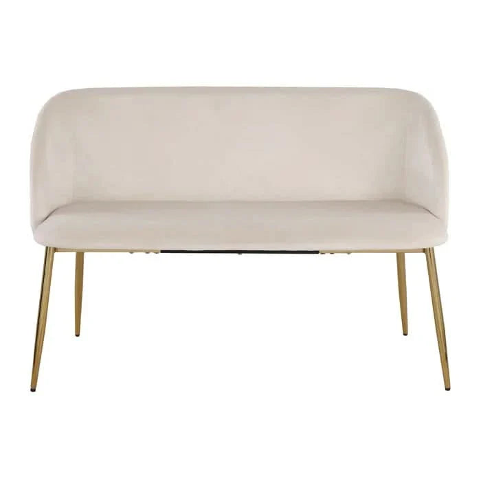 Shakala Velvet Upholstered Bench- craft decor