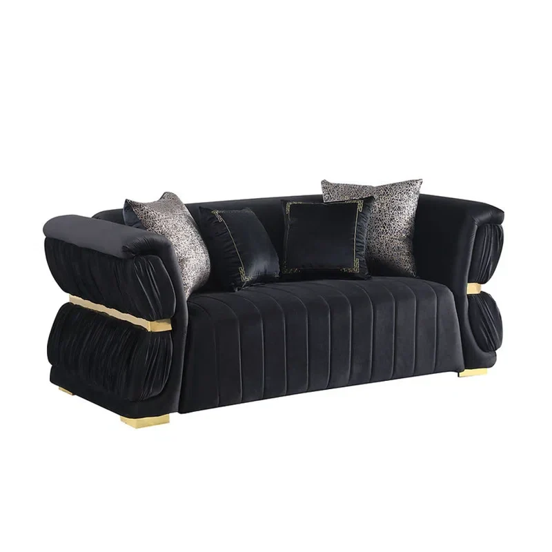 Yulienz 2 - Piece Velvet Living Room Set Luxury Sofa Set